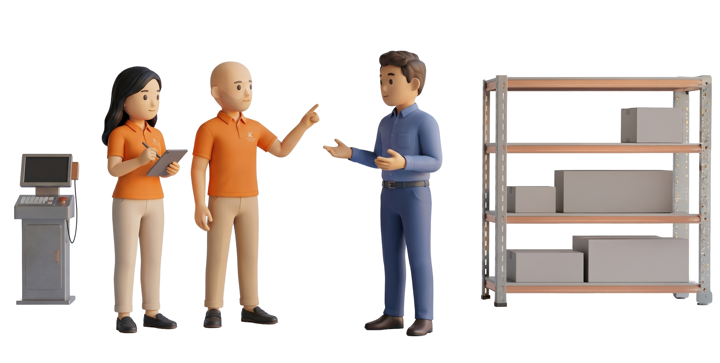 Consultores de Kinetika observando la operación real de un cliente durante el diagnóstico
